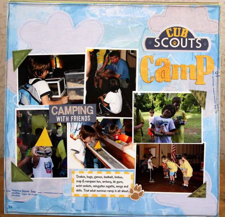 Cub Scout Picture Layout Idea #2