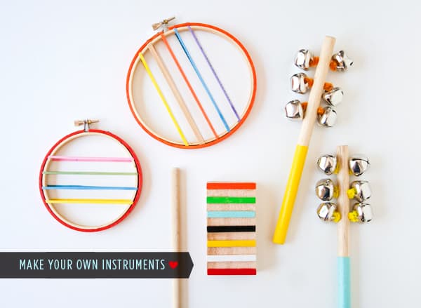 DIY Colorful Wood Instruments