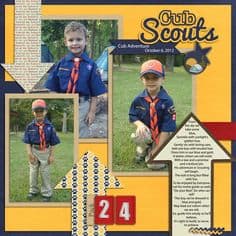 Cub Scout Picture Layout Idea #1