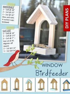 wood bird feeder