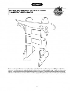 skate board rack