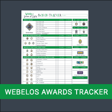 checklist for webelos requirements
