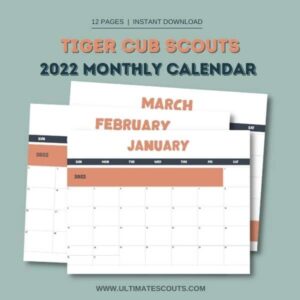 tiger cub scout printable calendar