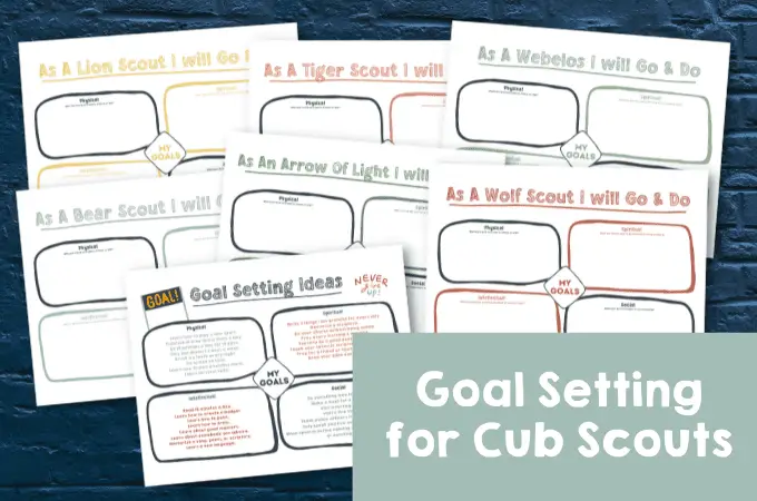 goal setting for cub scouts