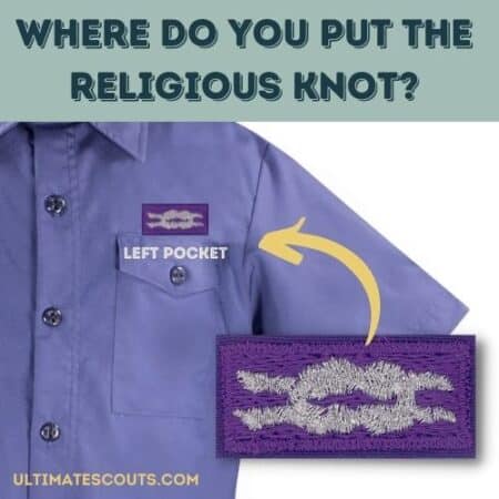 cub scout religious knot placement