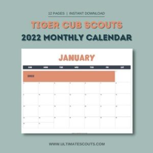 tiger cub scout printable calendar