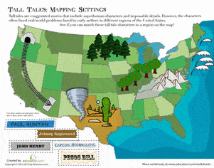 American Folklore Map