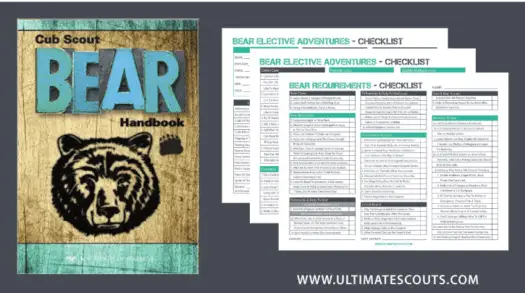 cub scout bear tracking sheet