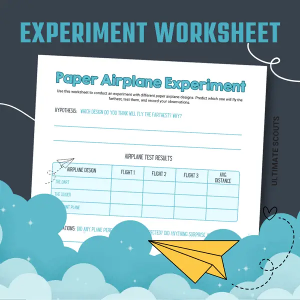 Paper Airplane Experiment Worksheet