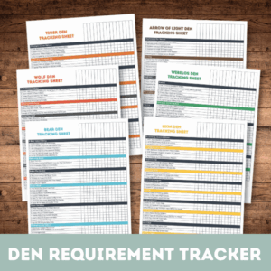 Complete Set Scout Den Tracking Checklists