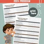 Arrow of Light Den Tracking Printable