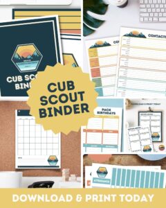 Cub Scout Binder Planner & Organizer