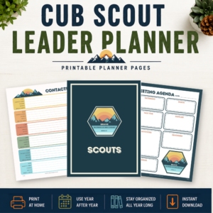 Cub Scout Leader Planner Printable
