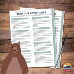 bear cub scout quick overview of adventures