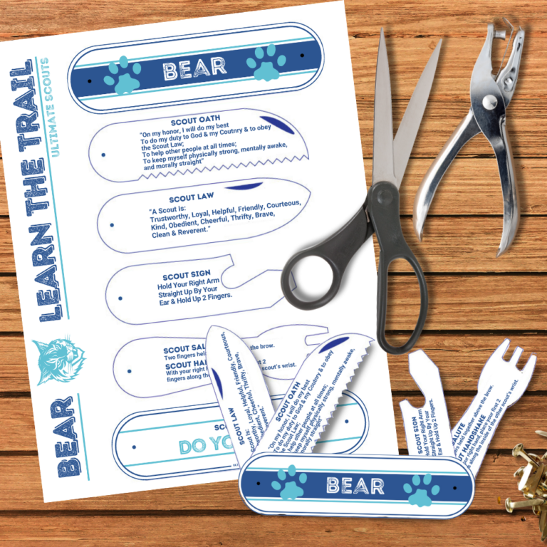 Learn The Trail Pocket Knife Printable – Complete Set – Ultimate Scouts