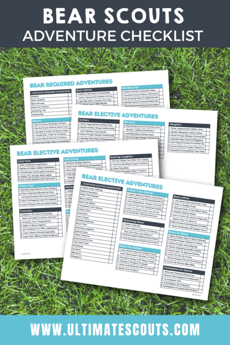 Bear Cub Scout Adventure Printable