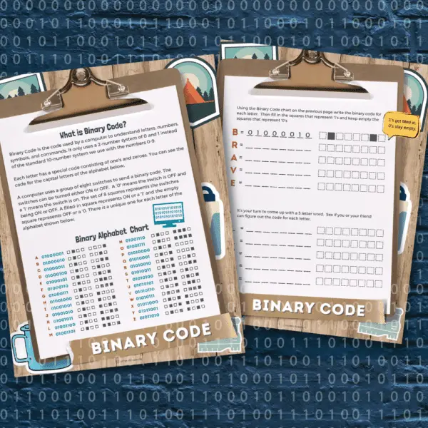 Binary Code Alphabet
