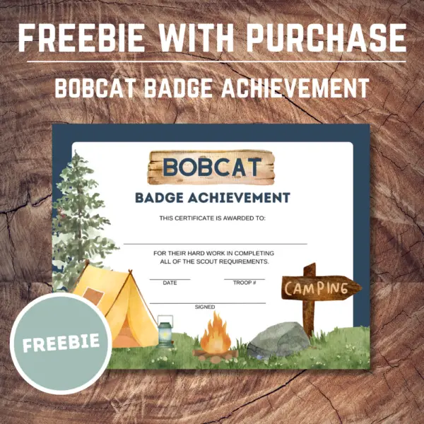 Bobcat Badge Printable
