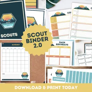 Cub Scout Binder Planner 2.0 - BRAVE Theme