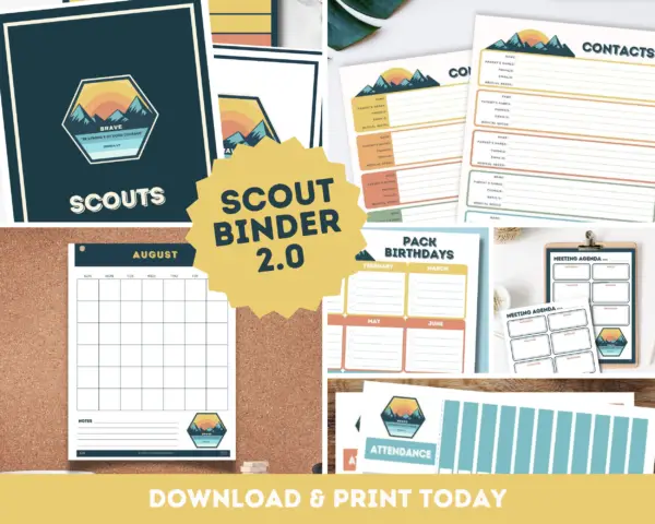 Cub Scout Binder Planner 2.0 - BRAVE Theme