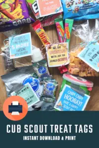 Cub Scout Printable - Treat Tags