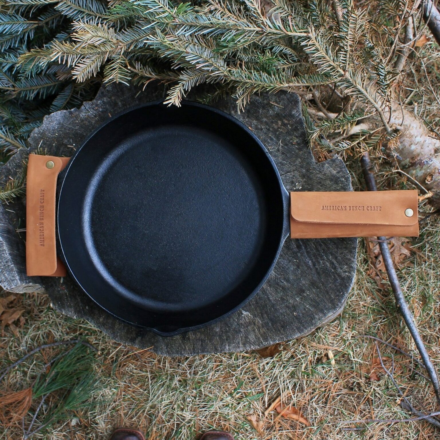 leather handle covers for cast iron skillet