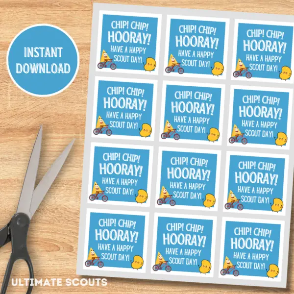 Cub Scout Printable Download Treat Tags