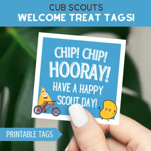 Cub Scout Download Chip Welcome Treat Tag
