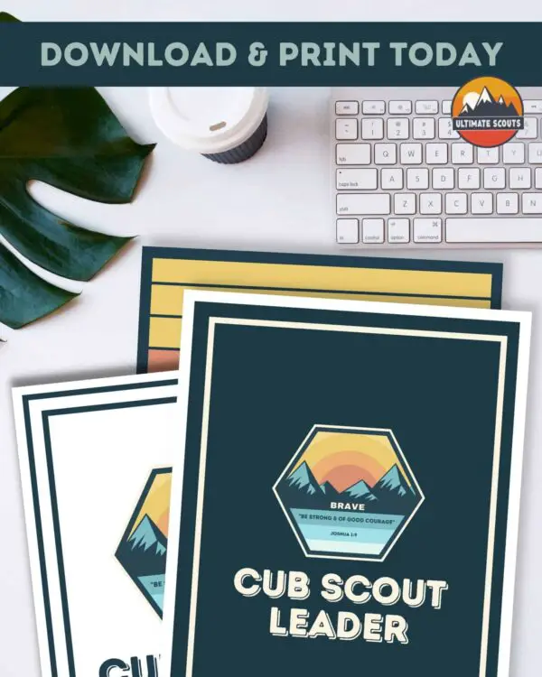 Cub Scout Binder Cover Leader