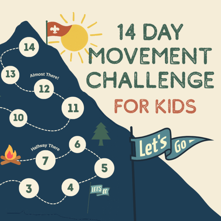 Fitness Challenge Printable For Kids