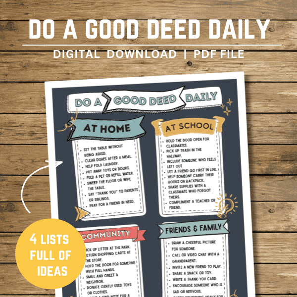 Do A Good Deed Daily Printable