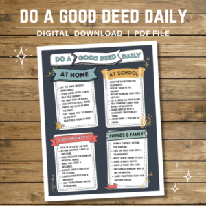 Do A Good Deed Daily Printable