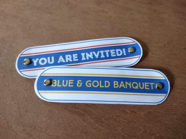 Scouts Blue & Gold Pocket Knife Invitation