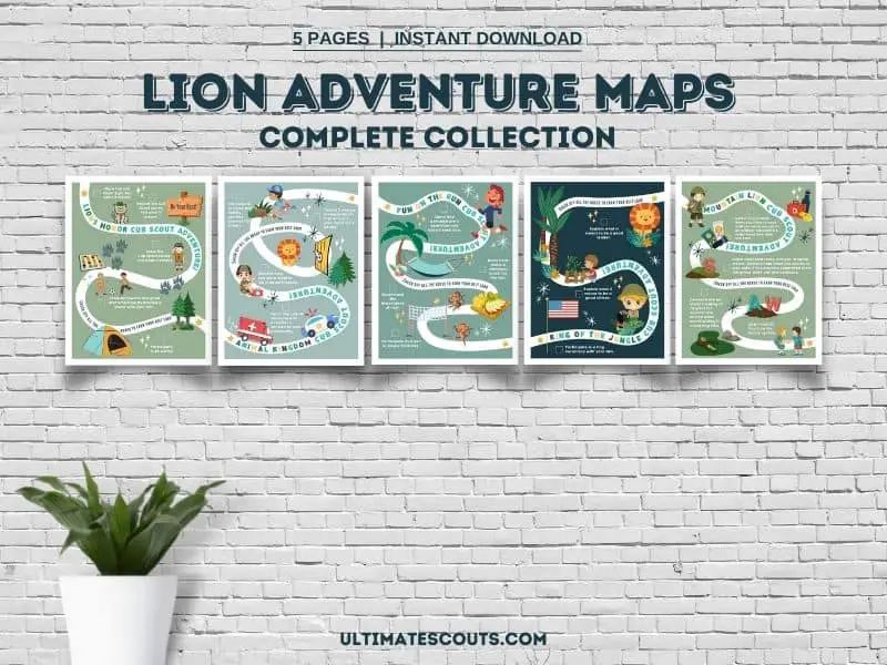Track lion cub scout adventures with maps