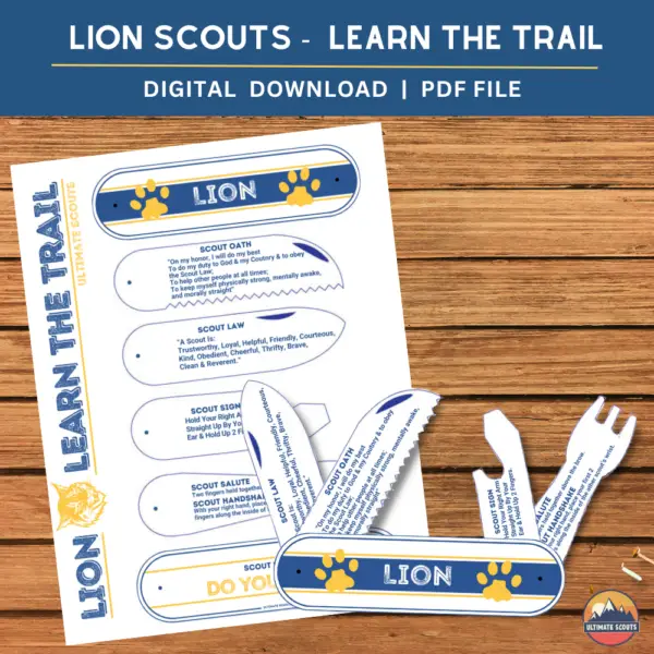 Lion Bobcat Knife Printable