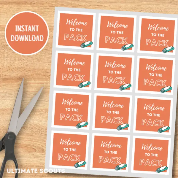 Printable Treat Tags - Welcome To The Pack - Image 3