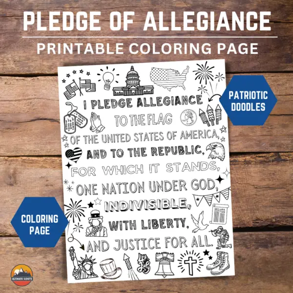 Pledge of Allegiance Printable - Coloring Pages - Image 2