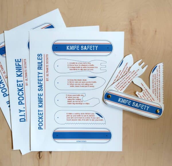 pocket knife safety printable