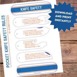 pocket knife safety printable