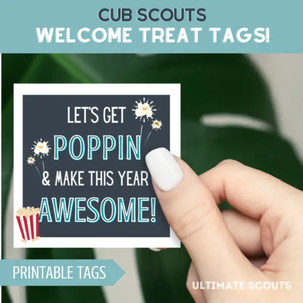 Cub Scout Printable Popcorn Treat Tags