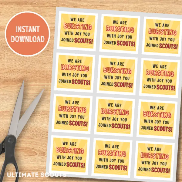 Printable Treat Tags - Bursting With Joy - Image 3