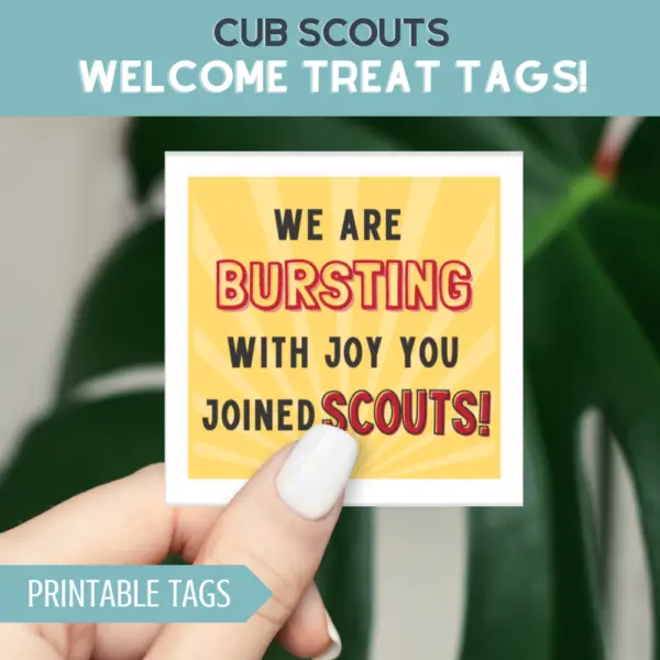Cub Scout Welcome Tag Download & Print
