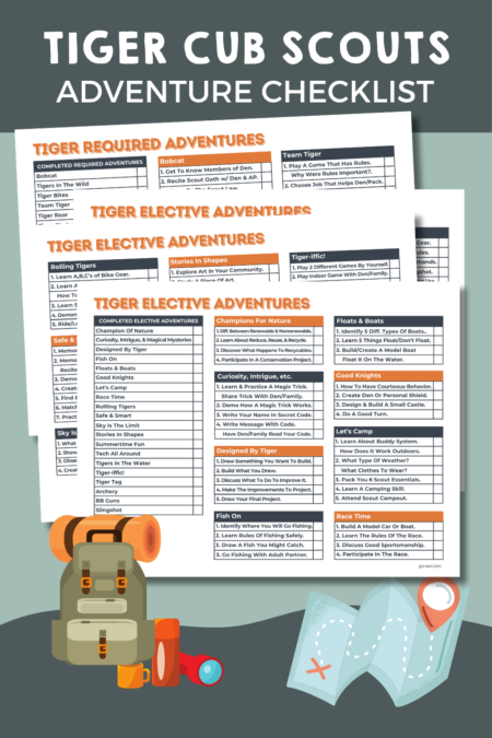 Tiger Scout Adventure Printable