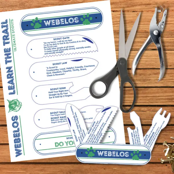 Webelos Learn The Bobcat Trail Knife Printable - Image 2