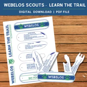 Webelos Bobcat Trail Knife Printable