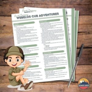 webelos quick list of required adventures