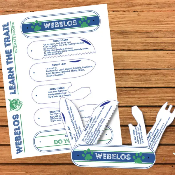 Learn The Trail Pocket Knife Printable - Complete Set - Image 4