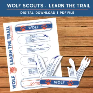 Wolf Learn The Bobcat Trail Knife Printable