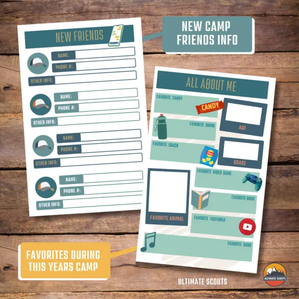 Kids Printable Camp Journal - Image 3
