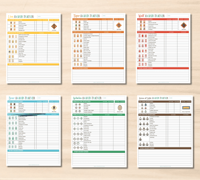 All Free Printable Awards Trackers